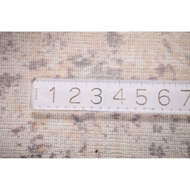 Abstract Modern Area Rug Hand-Knotted Wool Carpet - 5'0"x 7'11"