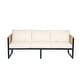 preview thumbnail 5 of 15, Christopher Knight Home - Mason 3-Piece Acacia Wood and Metal Patio Sofa Set for Stylish Outdoor Comfort