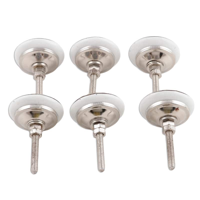 Novica Handmade Floral Appeal Ceramic Knobs (Set Of 6)