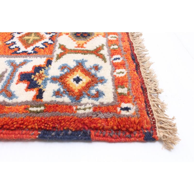 ECARPETGALLERY Hand-knotted Royal Kazak Copper Wool Rug - 2'8 x 7'10