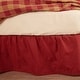 preview thumbnail 7 of 7, Primitive Bedding VHC Solid Color Bed Skirts Gathered Cotton