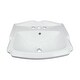 preview thumbnail 8 of 7, White Small Sink Wall Mount with 4" Center Set Faucet , Sink Drain With Overflow and P Trap