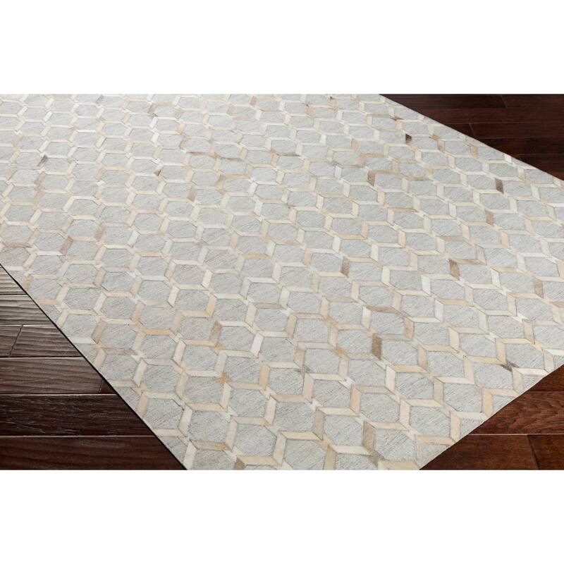 Hand-Crafted Esplanade Viscose & Hair-on-hide Area Rug