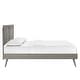 preview thumbnail 22 of 24, Marlee Full Wood Platform Bed With Splayed Legs