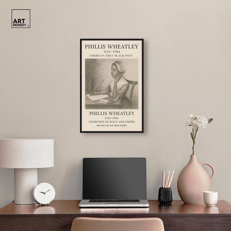 Americas First Black Poet Canvas by Art Remedy