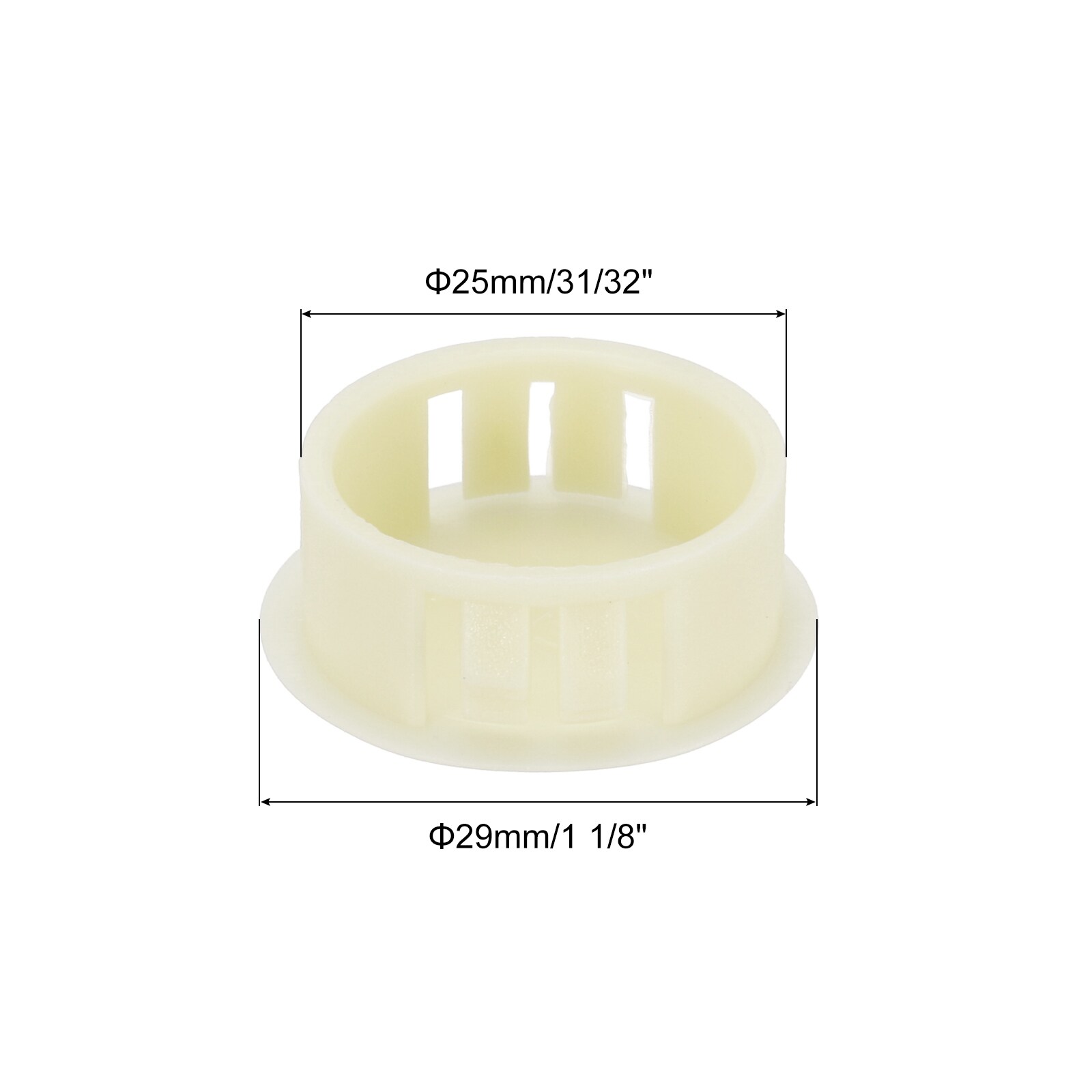 Plastic Hole Plug, Flush Type Panel Hole Plugs Insert End Caps for Locking Hole Tubes Furniture Cabinet