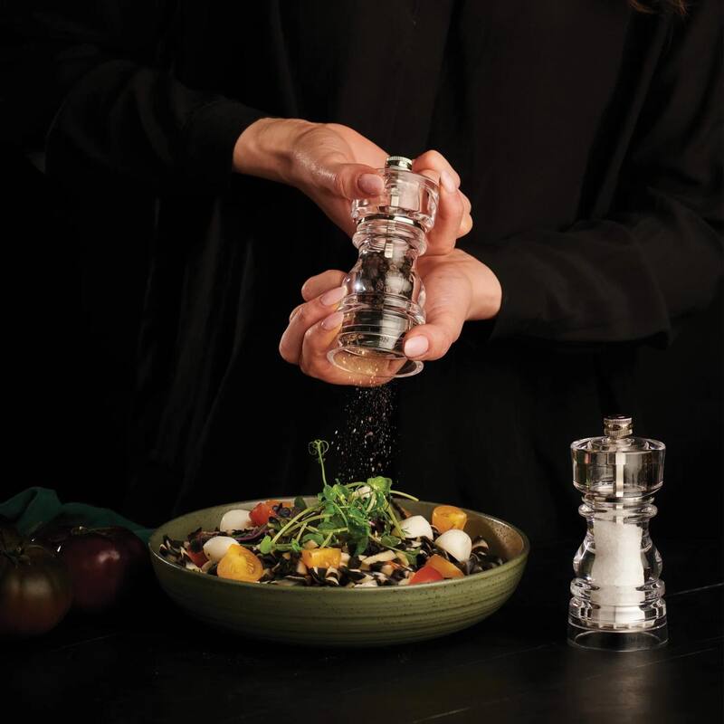Cole & Mason London Acrylic Salt & Pepper Mills Gift Set 7" - Adjustable