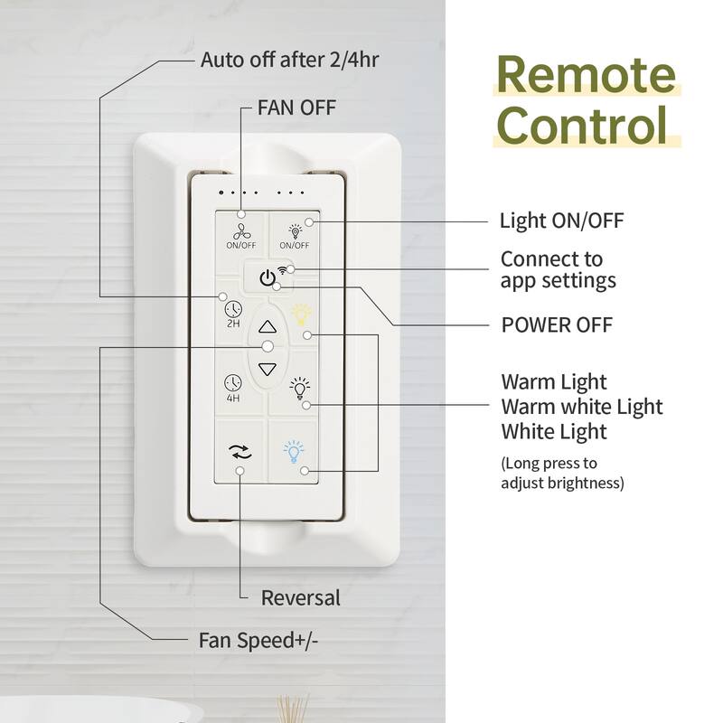Modern Ceiling Fan With Light Smart Life APP Remote Control Timer For Alexa Google Bedroom Farmhouse
