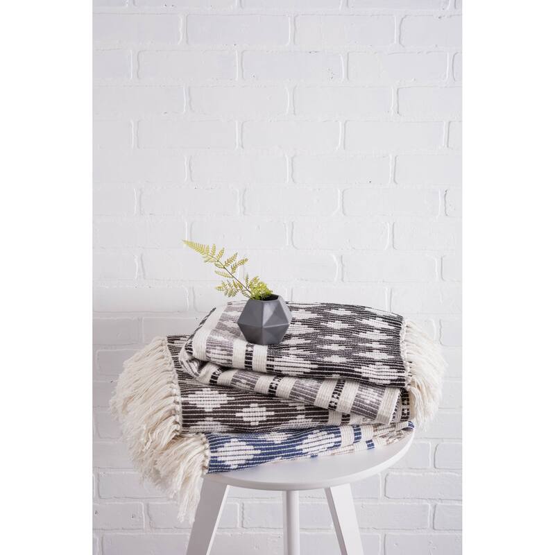 DII Slub Stripe Decorative Throw
