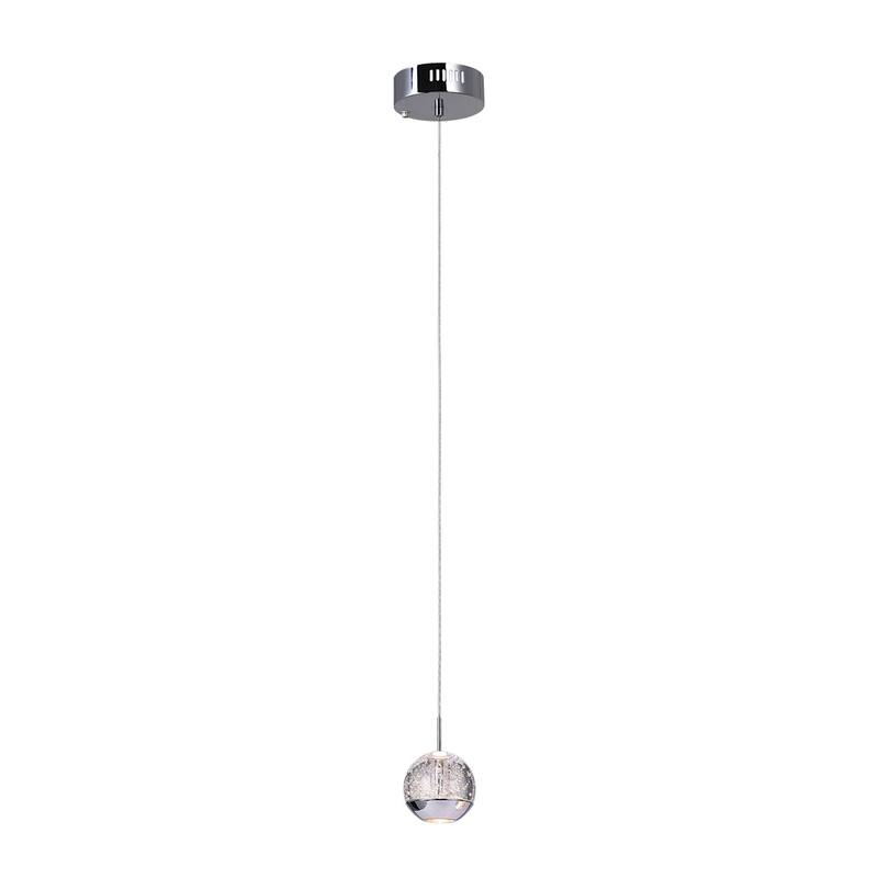 Perrier 1 Light Down Mini Pendant With Chrome Finish - Chrome
