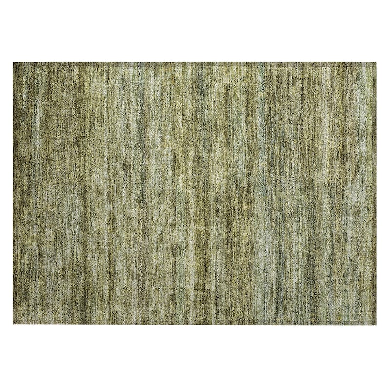 Machine Washable Indoor/ Outdoor Ombre Solid Chantille Rug