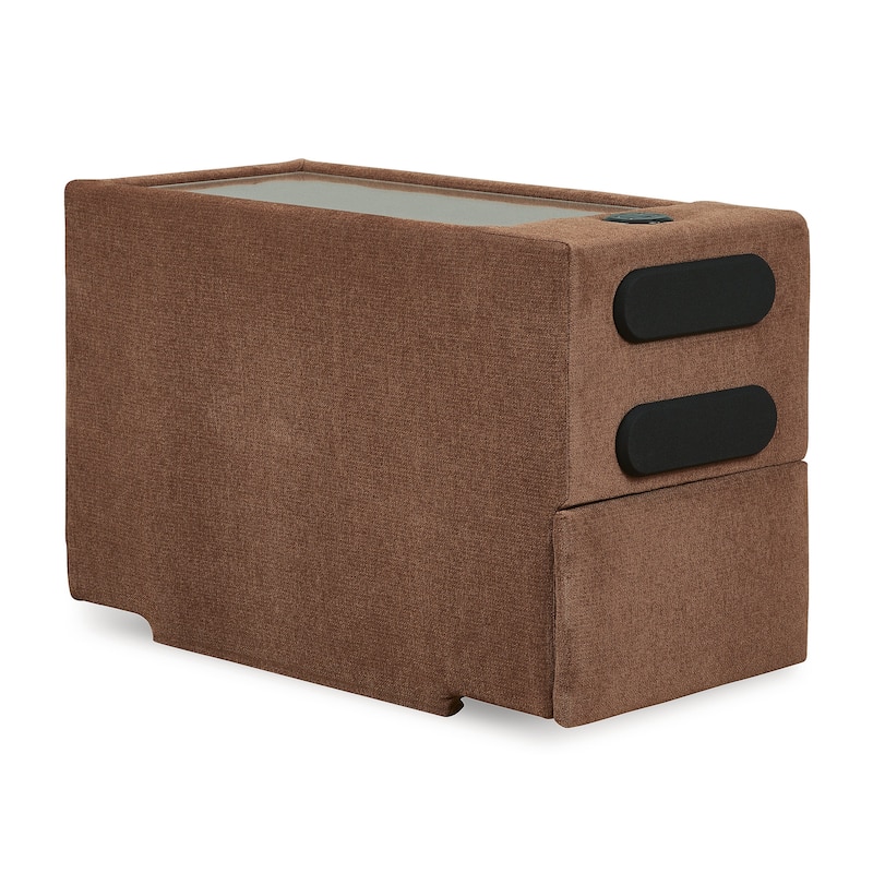 Signature Design by Ashley Modmax 6-Piece Sectional with Audio System and Chaise - 125" W x 107" D x 36" H