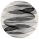 preview thumbnail 54 of 90, SAFAVIEH Hollywood Mergita Mid-Century Modern Abstract Rug 6'7" Round - Ivory/Grey