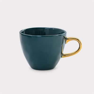Good Morning Coffee Cup Blue Green