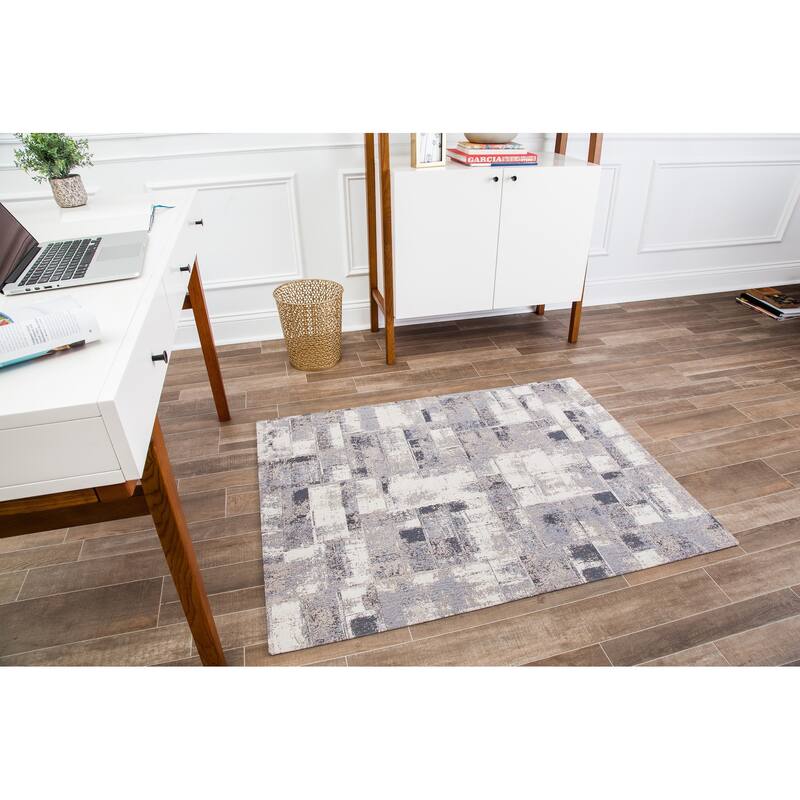 Jani 36"x48" Rug'd Chair Mat-Rug Style Office Chairmat for Carpet & Hard Floors| 0.25" Thick |Non-Slip, Foldable Desk Chair Mat