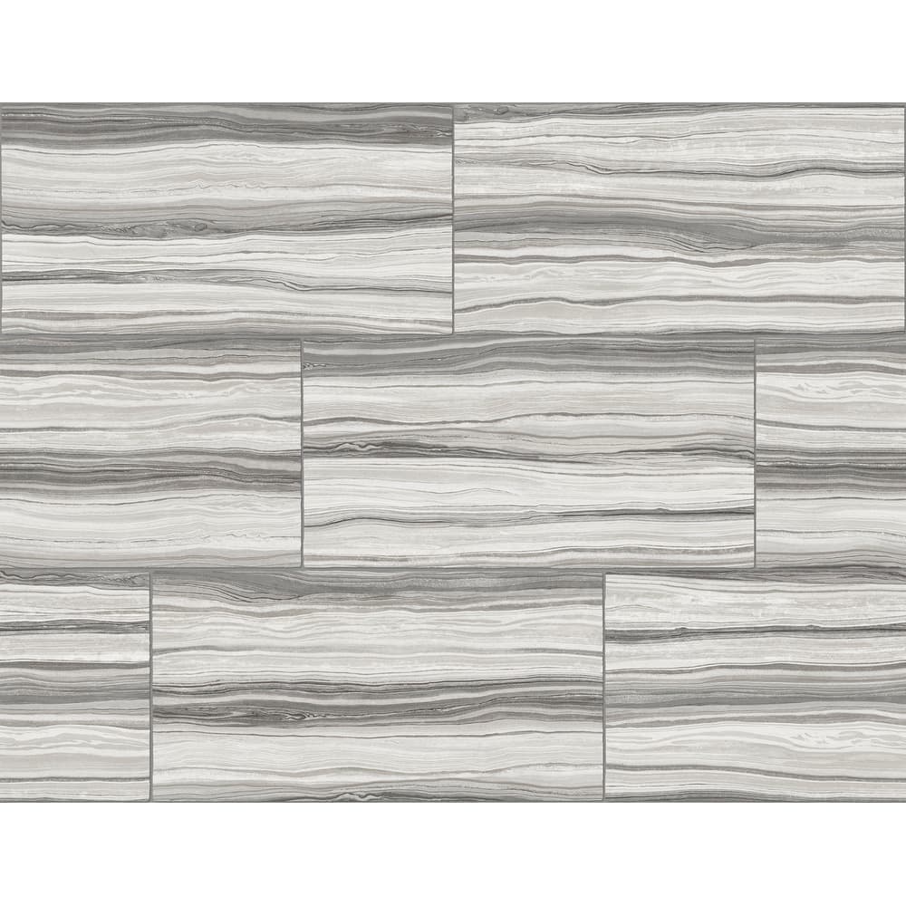 Seabrook Designs Pieced Faux Marble Unpasted Wallpaper
