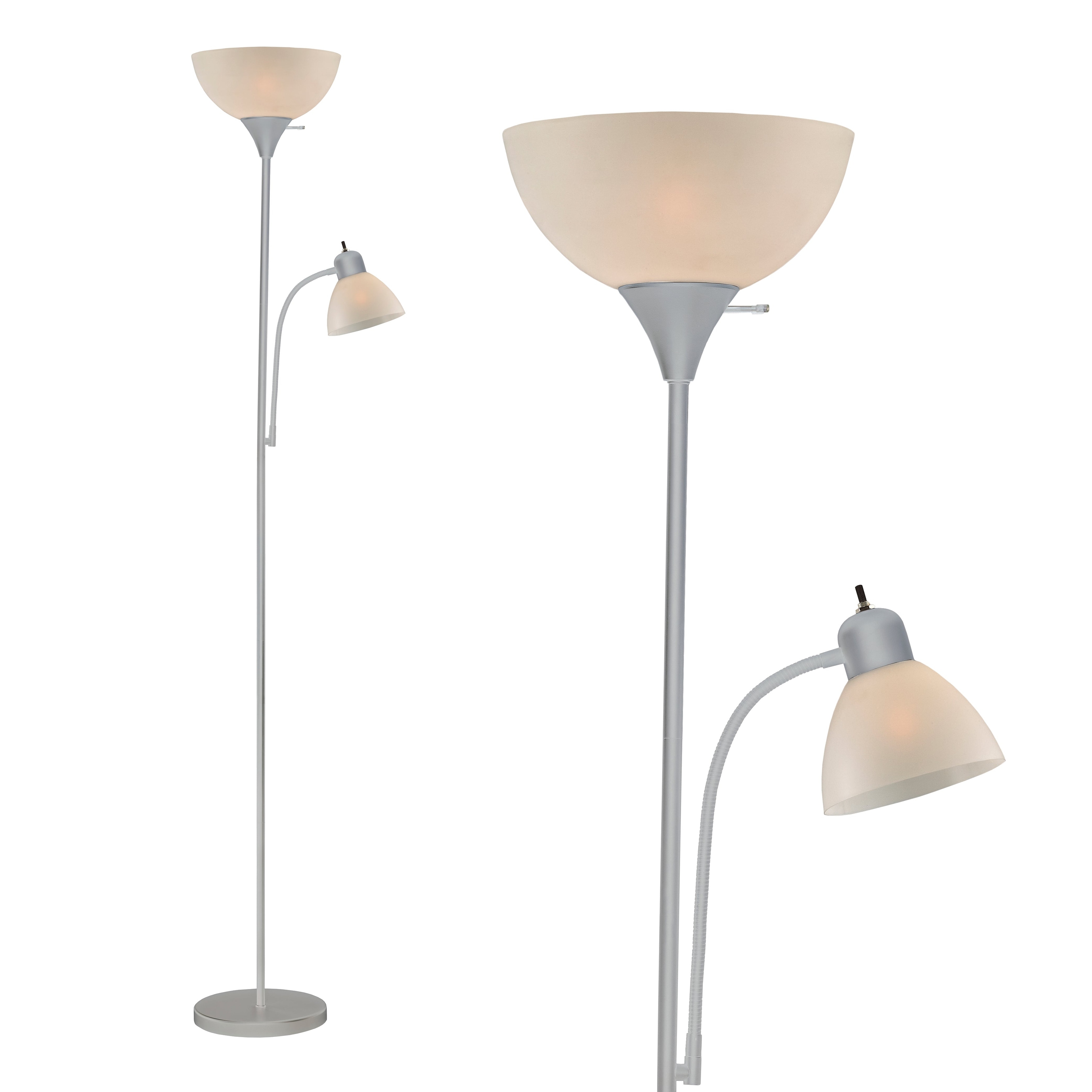 Adjustable Floor Lamp with Reading Light By Light ...