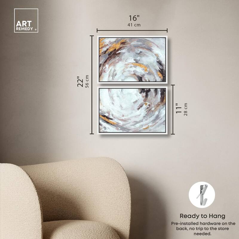 Cyclone Art Canvas Set of 2 by Art Remedy