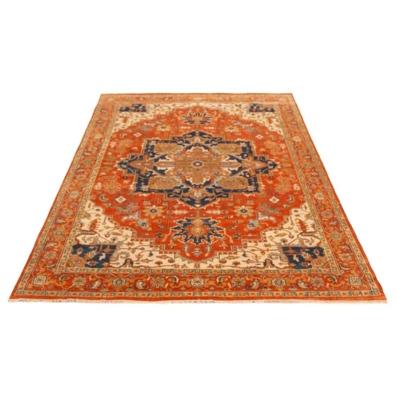ECARPETGALLERY Hand-knotted Jules Sultane Dark Copper Wool Rug - 8'1 x 11'0