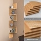 preview thumbnail 22 of 25, NOVA FURNITURE 5 Tiers Floating Teen Wall Mount Corner Bookcase and Bookshelf, Home Decor Display Shelves for Small Space Living