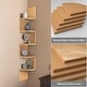 preview thumbnail 17 of 25, NOVA FURNITURE 5 Tiers Floating Teen Wall Mount Corner Kitchen Shelves, Home Decor Display for Small Living Room,Space Saving