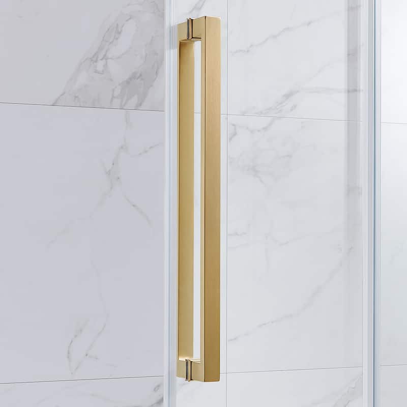 Bel Soft-Close 2-Piece Base Door Rectangular Alcove Shower Kit