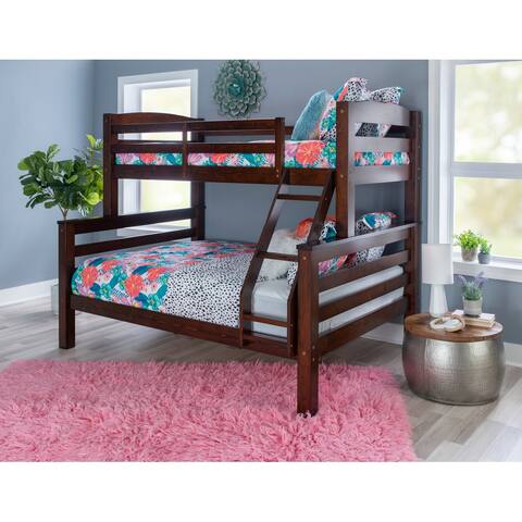 Levi Solid Wood Twin over Full Bunk Bed