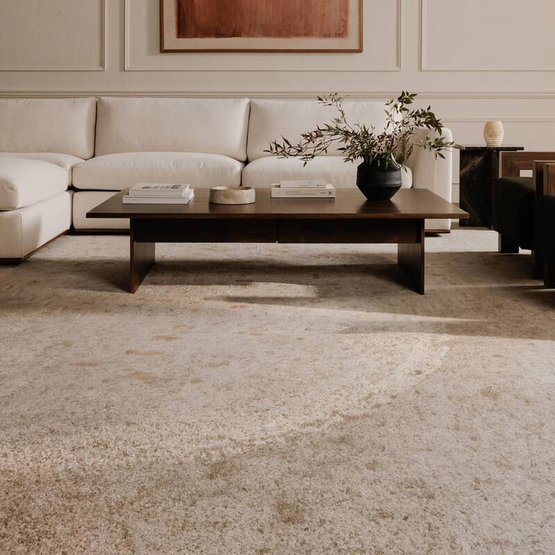 NADAAL STUDIOS Rio, 4-Piece Modular Sectional Sofa With Rubber Wood Base - 136.2"W x81.8"D x23.6"H