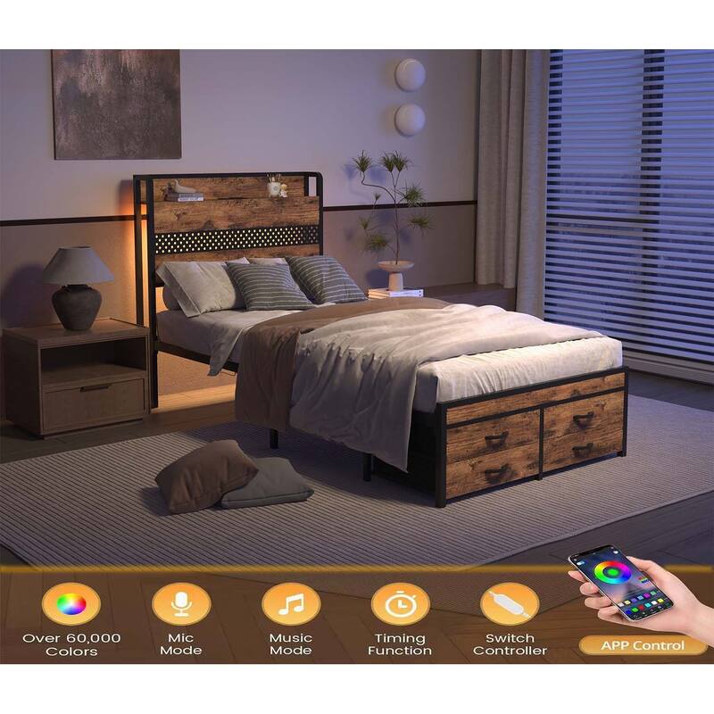Versatile Metal Bed with Extraordinary Functions for Dreamy Bedroom