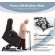 preview thumbnail 37 of 52, EROMMY Oversized Power Lift Recliner with Massage & Heat – PU Leather Chair with Pockets, Cup Holders & USB Port