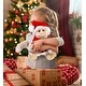 preview thumbnail 5 of 4, DolliBu Santa White Squirrel Monkey Stuffed Animal Plush with Outfit - 12.5 inches