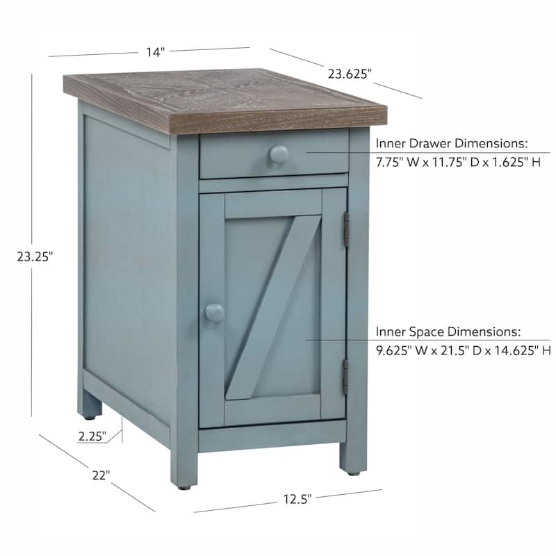 Belsey Side Table with drawer and storage