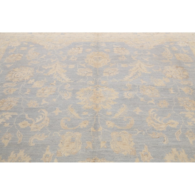 Vegetable Dye Muted Peshawar Chobi Oriental Wool Area Rug Hand-knotted - 8'10" x 11'9"