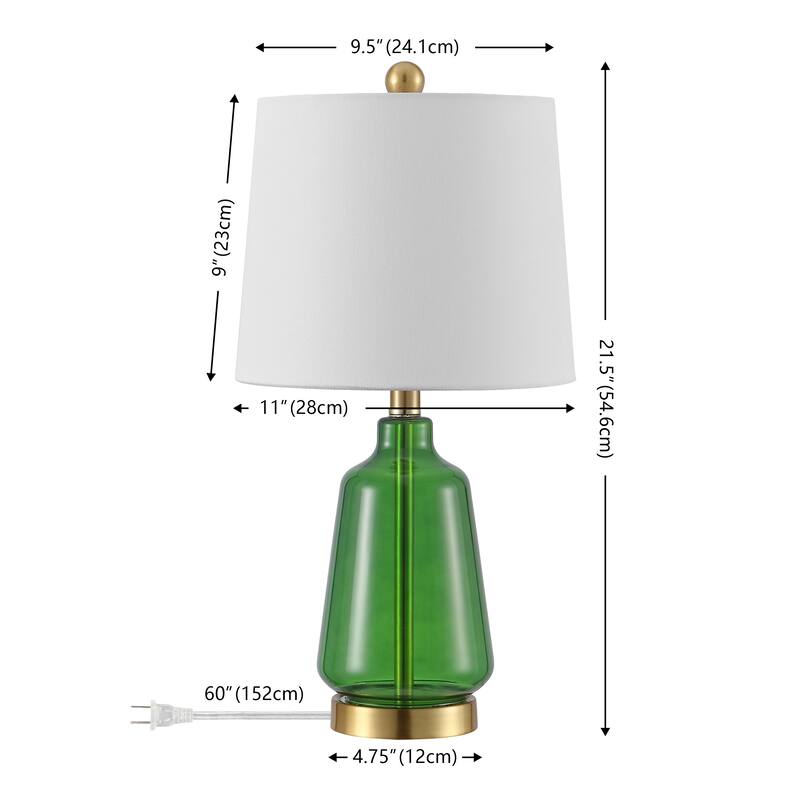 SAFAVIEH Couture Aren, 22-inch, Table Lamp - 11"W x 11"D x 22"H