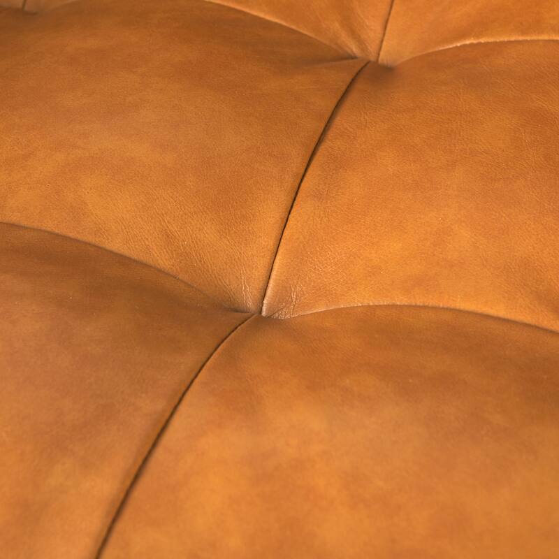 Svend Tan Leather Sofa