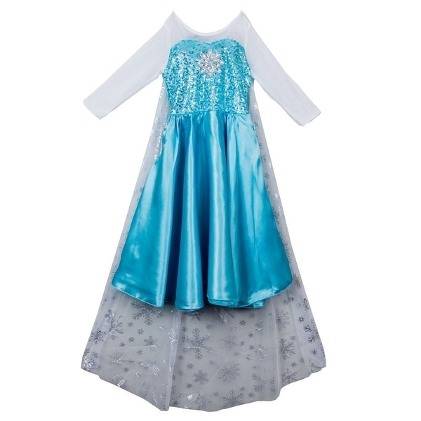 NOMILIAN Princess Dress,Girls Costume Birthday Party Dress Up Halloween Cosplay with Unique Design 2-10 Years