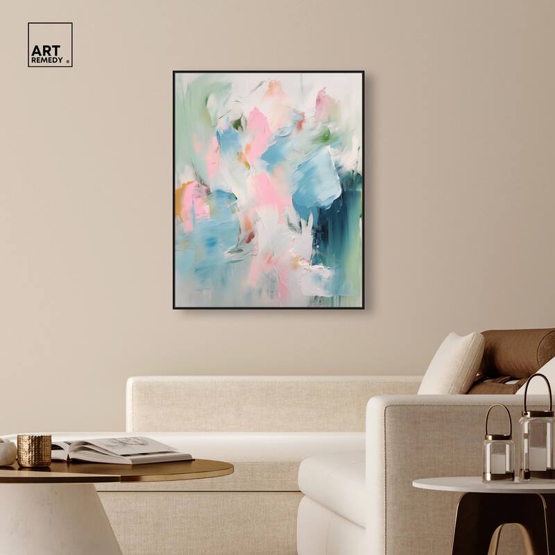Neon Breeze I Canvas by Art Remedy