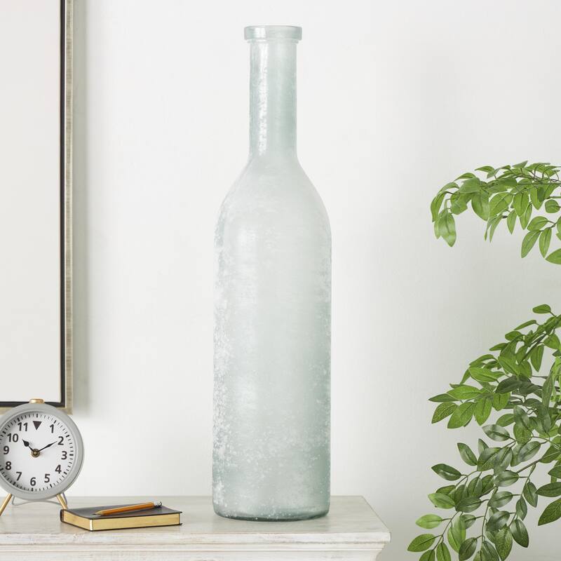 Recycled Glass Handmade Spanish Decorative Vase - Clear, Blue or Teal - Roche River Decor