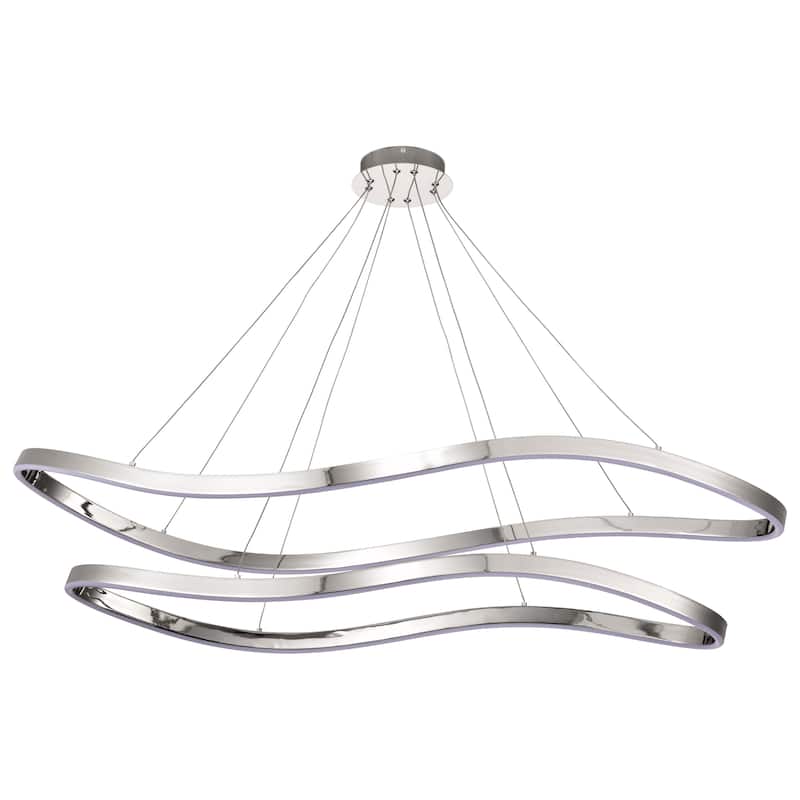 Sylas 48 Inch LED Pendant Polished Nickel Finish - Polished Nickel