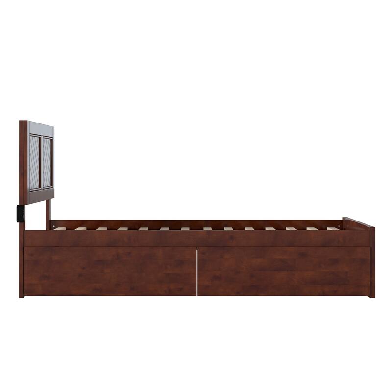Canyon Platform Bed with Matching Footboard & Storage Drawers