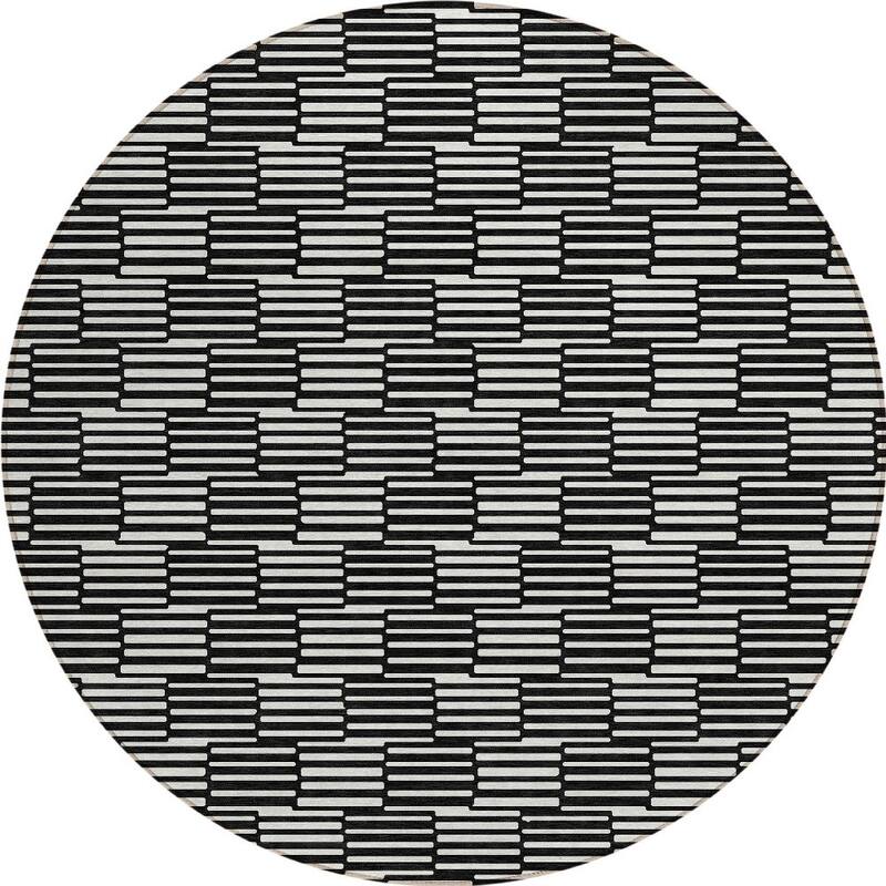 HomeRoots Geometric Transitional Rectangle Outdoor Rug