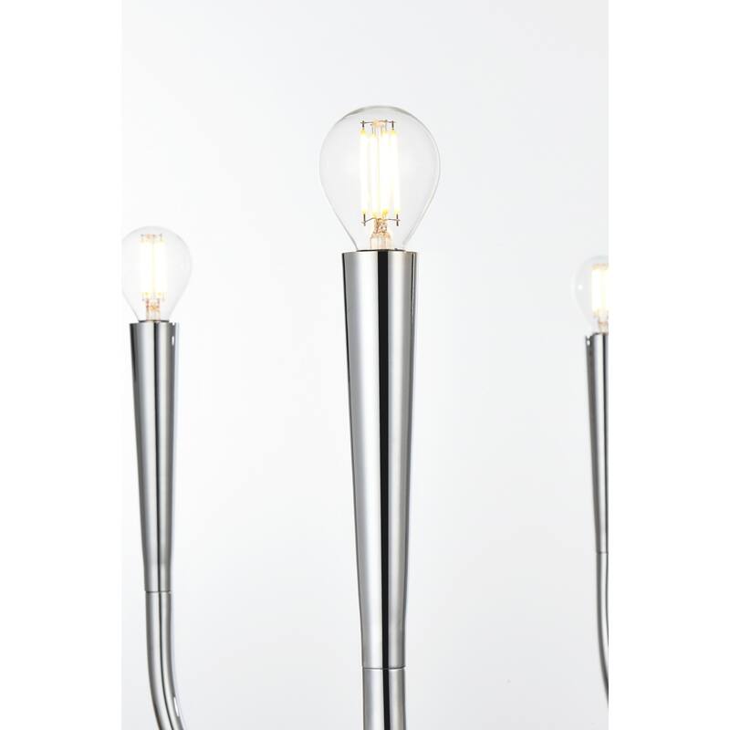 Elegant Lighting LD722D42 Layne 6 Light 42" Wide Taper Candle Style