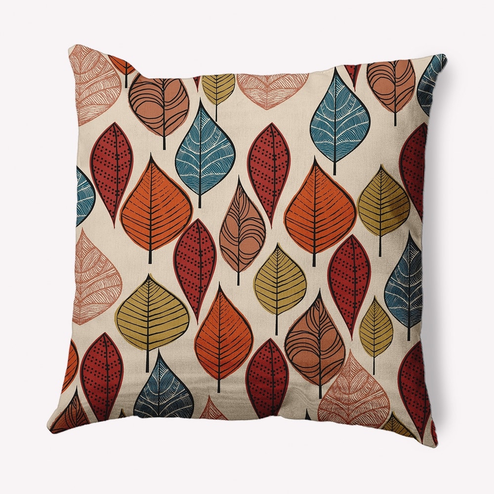 Autumn Leaves Fall Indoor/Outdoor Throw Pillow