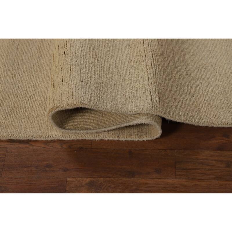Modern Gabbeh Runner Rug Hand-Knotted Wool Carpet - 3'0"x 9'8"