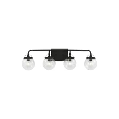 Bryce industrial 4-light indoor dimmable bath vanity wall sconce