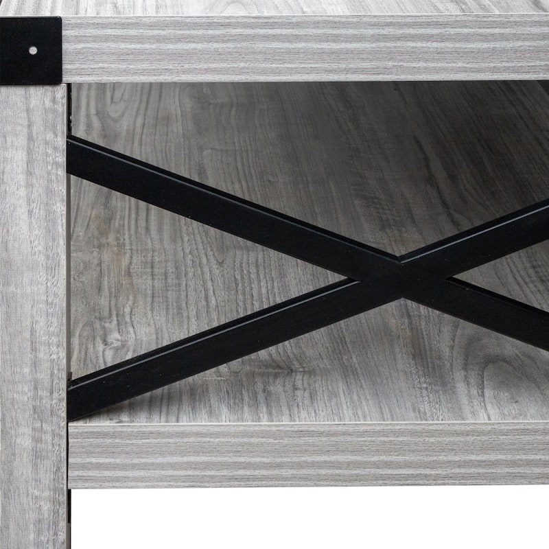 Coffee table - Plaid Grey Oak