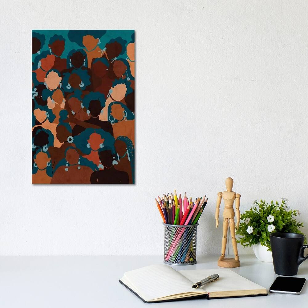 iCanvas "Aqua Womxn" by Reyna Noriega Canvas Print