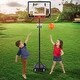 preview thumbnail 8 of 9, Portable Basketball Hoop Backboard System Stand Outdoor Sports Equipment Height Adjustable 5Ft-6.8Ft with Wheels for Kids