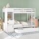 preview thumbnail 1 of 7, Easy to Assemble Twin Size Bunk Bed with Trundle and Attached Multifunctional Locker,3 Beds in 1 White