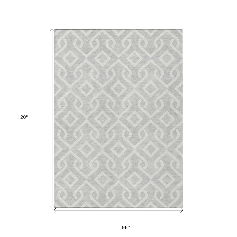 HomeRoots Geometric Transitional Rectangle Outdoor Rug